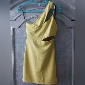 Fun dress, neon green S